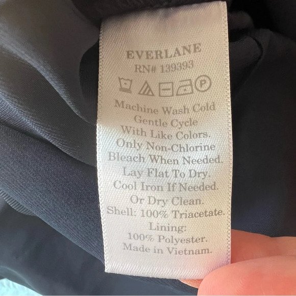 NWT Everlane Japanese GoWeave Slip Jumpsuit Navy - Picture 9 of 9